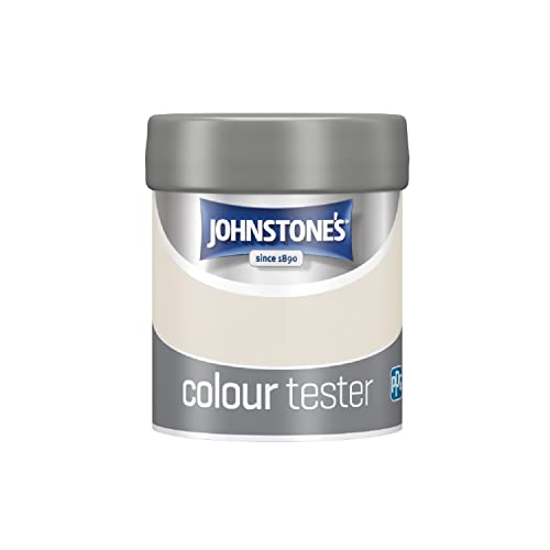 Johnstone's - Paint Tester Pots - Wall & Ceiling Paint - Ivory Spray - Emulsion Paint - Easy to Apply - Dry in 1-2 Hours - 75ml