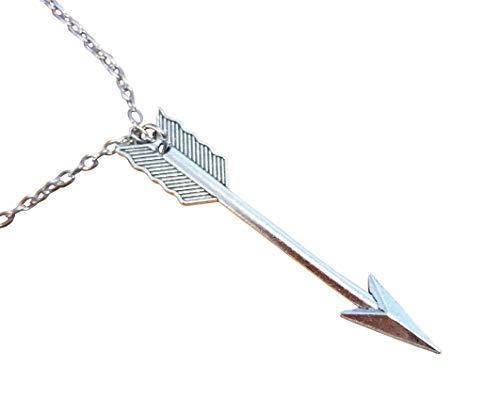 Orion Creations Hunger Games el Tono de Plata Collar Colgante de Flecha