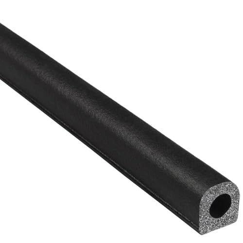 Trim-Lok D-Shaped Rubber Seal (Thick Wall) - EPDM Foam With HT Adhesive - Door and Window Weather Seal for Cars, Trucks, RVs, Boats - 0.25" H, 0.75" W, 100' Length