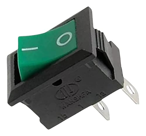 KCD1-101 Chave Interruptor Gangorra 2 Posições Verde