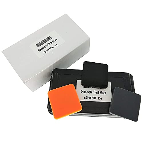 Hfbte Hardness Calibration Block Type D Durometer Test Block Kit Hardness Test Block Kit With 3 Different Durometer Color Block Hard Rubber And Plastics Measurement #TOP4
