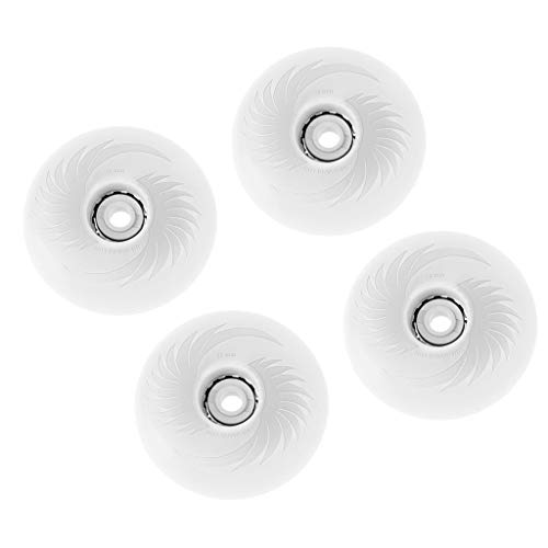 YIJU Rodas de Reposição de 4 Unidades para Patins Ao Ar Livre em Linha, Roda de PU Reluzente E Ilumi