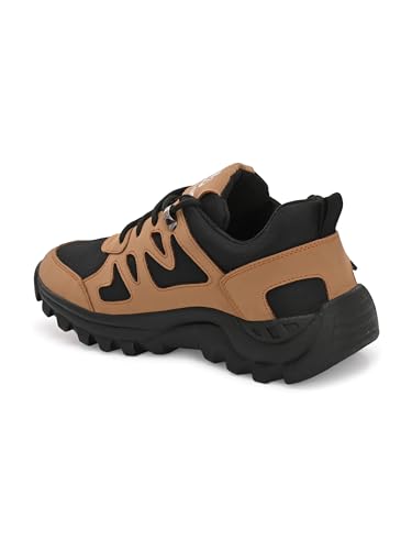 Image of Leo's Fitness Men's Water Resistant Outdoor Trekking Shoe, Lace-Up Trail Running Sports Sneakers, Hiking Shoes for Men