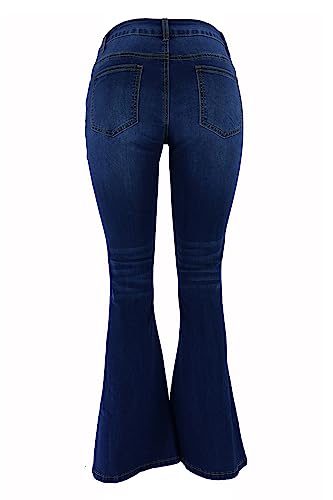 Atditama Relaxed Straight Leg Stretch Jeans for Women Mid Rise Bootcut Stretch Boyfriend Mom Wide Jeans2