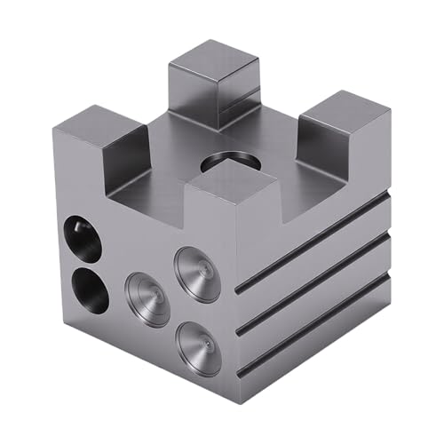 Brrnoo Reloj Dapping Block, Herramienta Esencial para Hacer Joyas, Múltiples Tamaños de Orificios, Soporte de Reparación de Relojes, Hecho a Mano con Hierro
