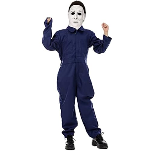 Kuberas SCARY MASK Halloween Killer Mask For Kids Boys Half Face Latex Mask Scary Creepy Horror Kills Mask Halloween Cosplay Costume Mask thumb #1