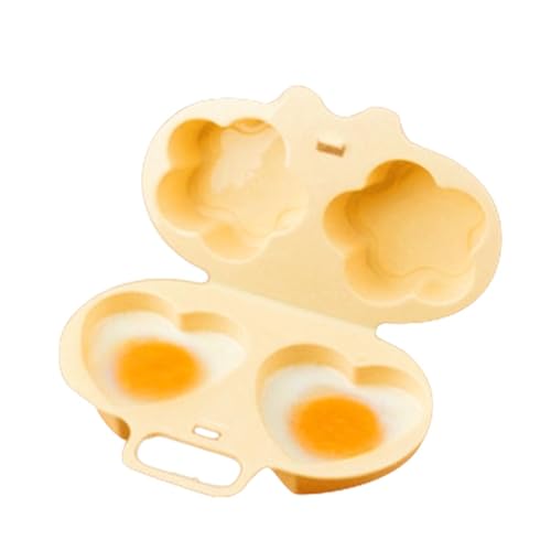 Egg Microwave Cooker, Nonstick Cavity Mold, Fast Breakfast Poacher, Food Grade Heating Tray Kitchen Cooking Tool Use for Eggs Ch