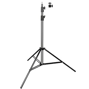 Aluminum Alloy Photography Tripod Stand, 9.19 Feet/2.8m Studio Lighting Tripod Stand for Video Lights, Photography Lights, Reflectors, Softboxes, Umbrellas