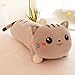 Heguowei 1 pz 130 cm Big Size Kawaii Gatto Lungo Cuscino Peluche Giocattolo Morbido Farcito Peluche Bambole Animali Cuscino per Bambini Ragazze Complementi Arredo Casa Regali Grigio 130cm