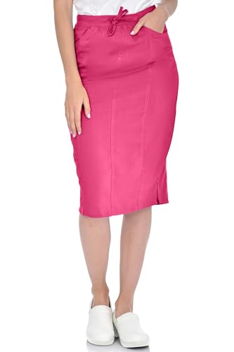 MediChic Women's Stretch Scrub Skirt - 5-Pocket, Comfortable & Durable Workwear Skirt for Healthcare, Medical Nursing