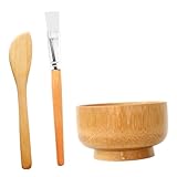 Photo Gallery gatuida per maschere facciali in legno con ciotola spatola e pennello per applicazione uniforme kit portatile e sicuro per per domestico Photo Gallery gatuida per maschere facciali in legno con ciotola spatola e pennello per applicazione uniforme kit portatile e sicuro per per domestico