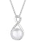Produktbild Elli PREMIUM Halskette Damen Infinity Süßwasserzuchtperle mit Zirkonia Kristallen in 925 Sterling Silber