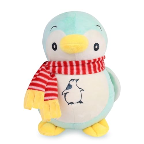 Image of Plush Stuffed Animal Toy | Ultra Soft and Cuddly Teddy for Kids and Adults | Cute Hugging Doll for Gifting, and Bedroom Decor (Penguin with Scarf)