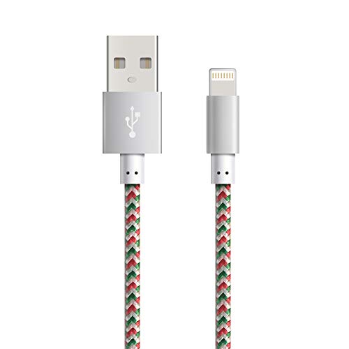 iPhone Charger Cable Lightning Cable [Apple MFi Certified] 1M/3FT Charging USB Syncing Data Nylon Braided CordCompatible with iPhone 14/13/12/11 Pro Max/XSMAX/XR/XS/X/8/7/Plus/6S/6/SE