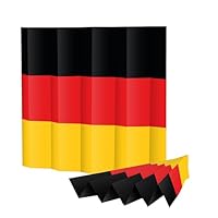 WIRTZ Klatschpappen zum anfeuern | Extra lauter Krachmacher zum anfeuern für Stadion, Grillparty oder Public Viewing | Deutschland Fanartikel Fußball EM 2024 (5 x Deutschland Klatschfächer)