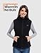 Zylyva Heated Vest Women with 18400mAh 7.4V Battery - Sherpa Fleece Warming Vest with Pockets，Washable Electric Vests，Black,S