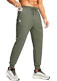 Men's 28'/30'/32' Inseam Tall Joggers with Zipper Pockets Workout Track Pants Stretch Athletic Sweatpants for Men Track Pants Stretch Athletic Sweatpants for Men(Sage,30-M)