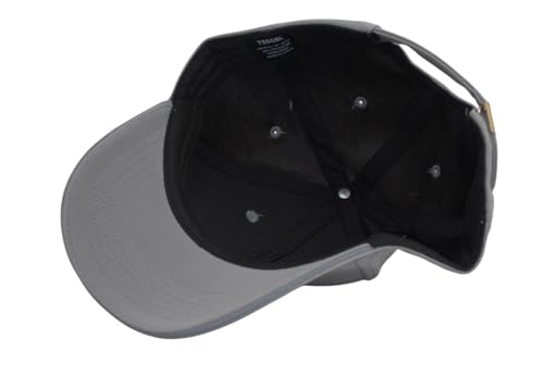 Image of TSSGBL Men's Plain Baseball Hat - OSFM & XXL Big Head Fit，Adjustable Structured Ball Cap with Reflective Sandwich Brim