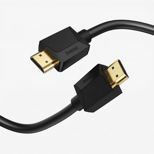 Image of Hama High Speed HDMI Cable with Ethernet, 4K Ultra HD (3840 x 2160 @ 60Hz), 18 Gbps Bandwidth, HDR, ARC, Gold-Plated Connectors, Compatible with TV, Laptop, PC, Monitor 5m - 10 Year Warranty