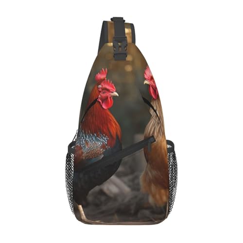 Bolso tipo bandolera cruzada para hombre y mujer negro miniatura 1