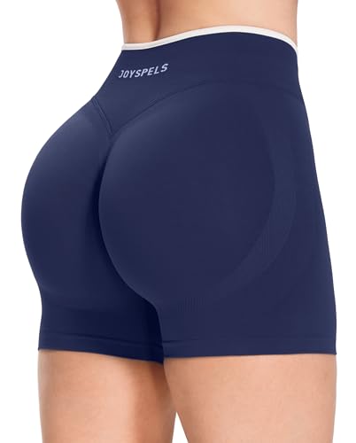 JOYSPELS Seamless Gym Shorts for Women High Waist Sculpting Scrunch Bums Booty Workout Yoga Cycling Womens Activewear Shorts