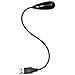 i2 Gear USB Reading Lamp with 2 LED Lights and Flexible Gooseneck - 2 Brightness Settings and On Off Switch for Laptop Keyboard (Black)