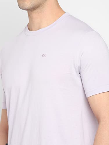 Image of Allen Cooper Men's Super Combed Cotton Rich Solid Round Neck Half Sleeve T-Shirt