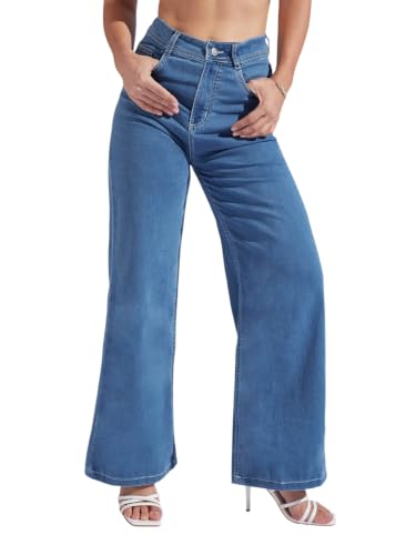 Image of Miss Chase Women's Skinny High Rise Cropped Stretchable Denim Jeans