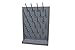 INTSUPERMAI Wall Desk Drying Rack Lab Glassware Rack Lab Glass Drying Rack Cleaning Frame Lab Supply Cleaning Equipment Grey Color 27 Pegs