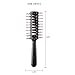 Cricket Static Free Tunnel 9-Row Vented Hair Brush for Blow Drying and Styling - Ideal for Long, Short, Thick, Thin, Curly, Straight, Wavy, and All Hair Types