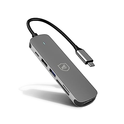 Gadgets Inovadores: 6 Produtos que Você Precisa Conhecer na Amazon 5 Gshield Adaptador Hub Multifuncional 6 em 1 USB-C, Hub USB 3.0 co...