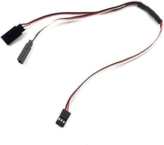 EPTNNASO 1 to 2 Servo Extension Cord Lead Y Wire Receiver Cable for RC Airplane Car Connector for JR Futaba 300mm