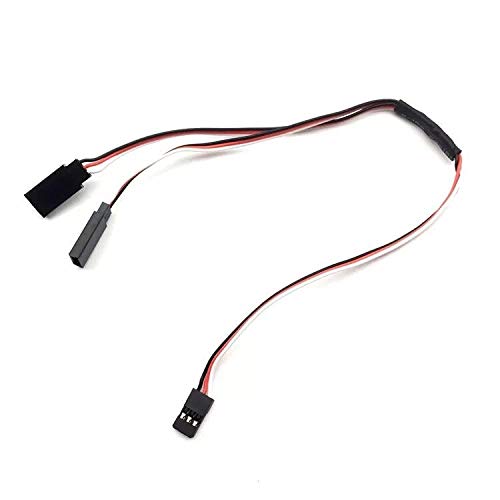 1 to 2 Servo Extension Cord Lead Y Wire Receiver Cable for RC Airplane Car Connector for JR Futaba 300mm