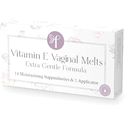 Femallay Organic Vitamin E Vaginal Melts – Original (Unscented) – 1-pack | Feminine Moisturizing Support for Gentle Daily Vaginal Hydration & Comfort, with Natural Ingredients that Sooth and Refresh