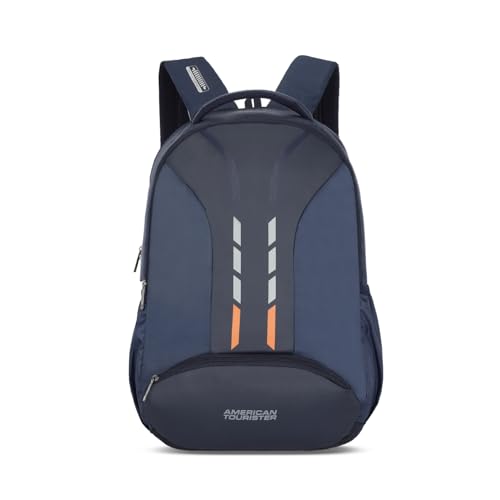 Price History of American Tourister Martt+ 01, 28L Laptop Backpack, Office  Bag, Backpack Bag For Man and Women With Rain Cover, Ergo Back and Air  Groove, Navy Blue from Amazon 63_77230351