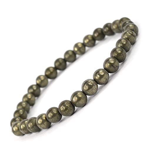 Image of Reiki Crystal Products Certified Natural Crystal Stone Bracelet 6 mm Round Beads for Men & Women | Premium Gemstone Jewellery Collection | Reiki Charged | Multiple Stone Variants Available