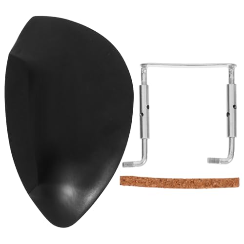 Yardwe Replacement Violin Chin Rest Support Ergonomic Design for Comfortable Playing Experience Stable Support for Violin Stylish Finish Convenient Installation for Musicians