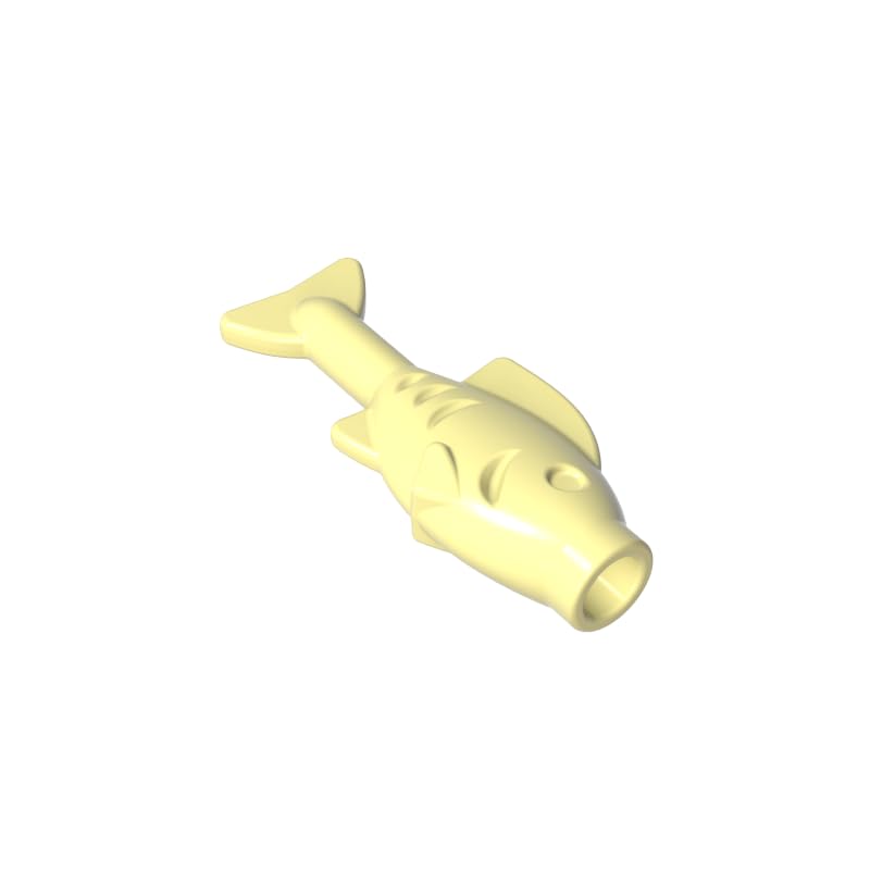 Gobricks Animals Small Fish 50PCS Compatible with Lego 64648 GDS-2120 Classic Bulk Toy MOC Color:Light yellow โ image 1