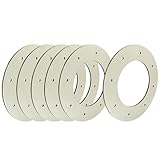 Hitefu 6 paquetes de 10 pulgadas de forma de corona de madera, anillo de corona de madera con agujeros, marco de corona de madera de 5 mm de grosor para decoración del hogar, aro floral, manualidades
