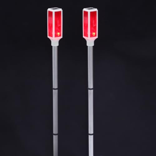 Luz solar impermeable IP65 estroboscópica con estaca de acero inoxidable y plástico 5