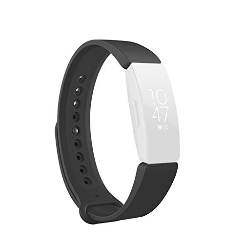 Preisvergleich Produktbild Dandeliondeme Silikon-Uhrenarmband Wasserdichtes Smart Armband Handgelenk Ersatz für Fitbit Inspire HR Black S