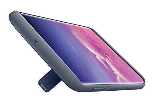 Samsung Galaxy S10+ Rugged Protective Case with Kickstand, Blue (EF-RG975CBEGUS) - Thumbnail 4