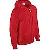 gildan Heavy Blendâ Full Zip Hooded Sweatshirt Sweatshirt, Red, 2XL Unisex Adult, red, XXL #2