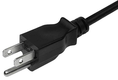 Sf Cable 1Ft 14Awg Low Profile 3-Pin Plug Nema 5-15P To C13 Standard Power Cord, 15Amp, 125Volt #TOP3