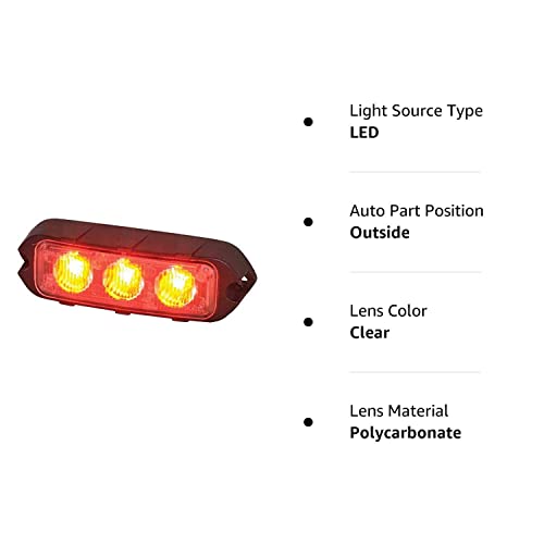 Feniex Industries - T3 Perimeter Mount Led (Red) #TOP5