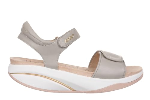 Sandales MBT Malia 2 en peau de mouton grise pour un style estival chic