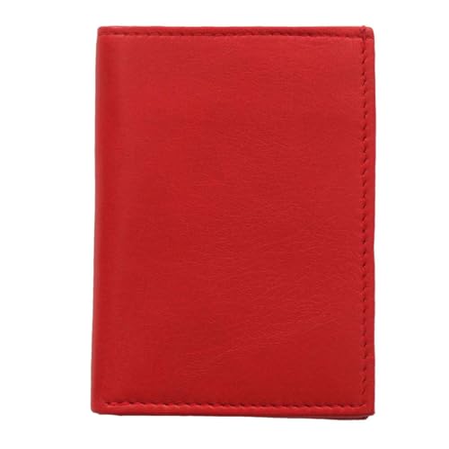 Hot Leathers Red Credit Card Holding Wallet WLD1020 - Small
