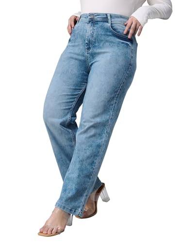 Image of Miss Chase A+ Women's Bootcut High Rise Regular-Length Stretchable Denim Shaping Jeans