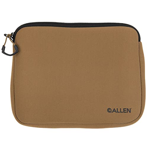 Allen Company Neoprene Pistol Pouch, Full-Size Handguns up to 9”, FDE