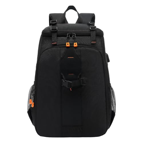 Mochila ajustable impermeable de gran capacidad con fundas para cámara de fotos y dron de viaje